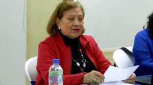 María de Lourdes Velasco Presidenta de la Federación Ecuatoriana de Enfermeras y Enfermeros (FEDE)